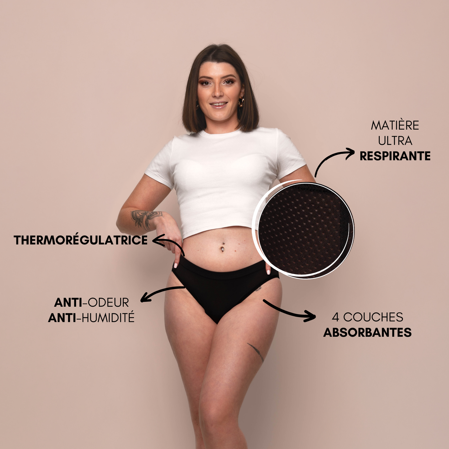 2 Aurore respirantes + 1 Céleste respirante (taille haute)