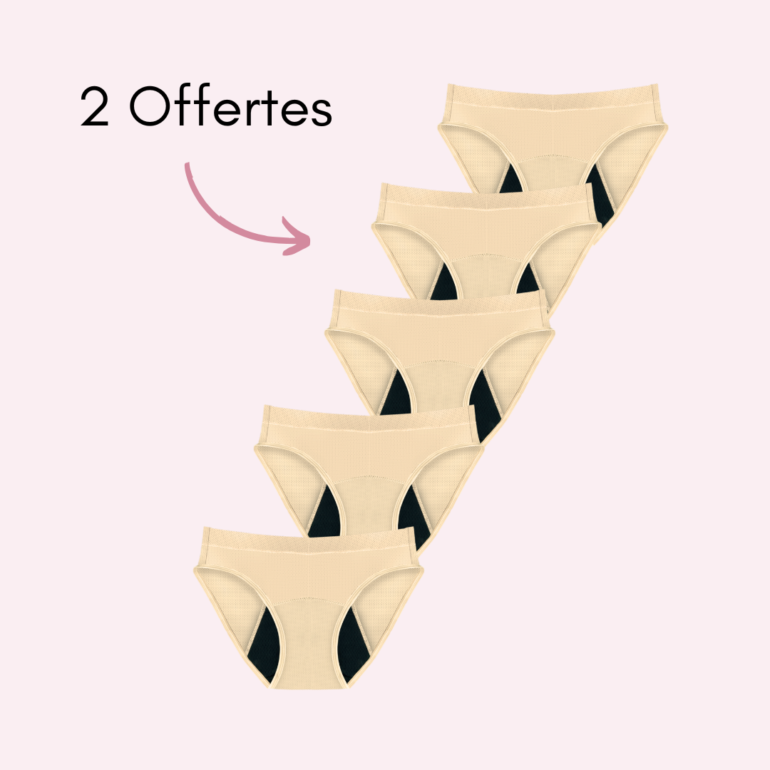 Culotte Menstruelle Respirante Ados Aurore